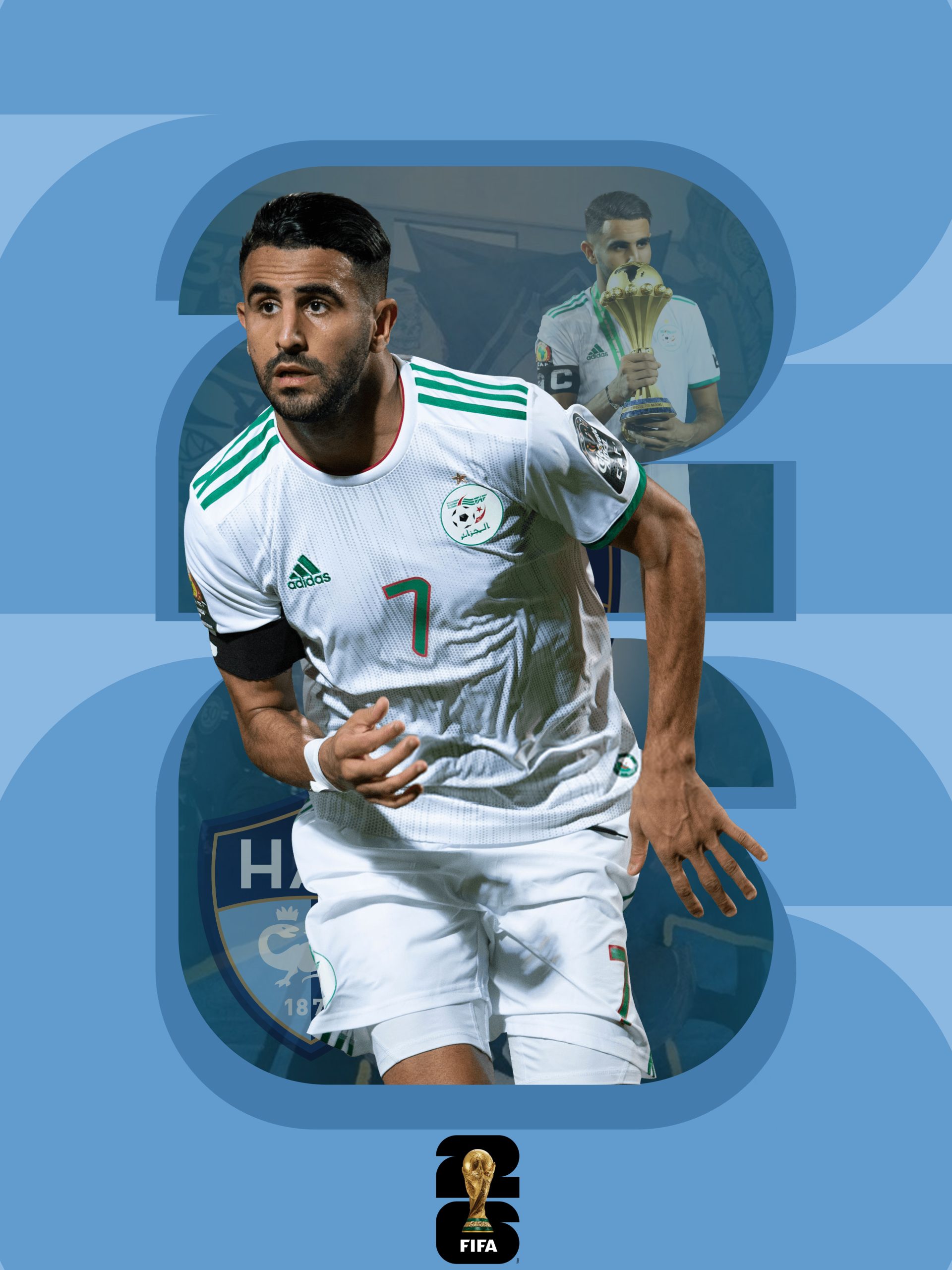 Affiche Football : Riyad Mahrez – Coupe du Monde 2026 – HAC